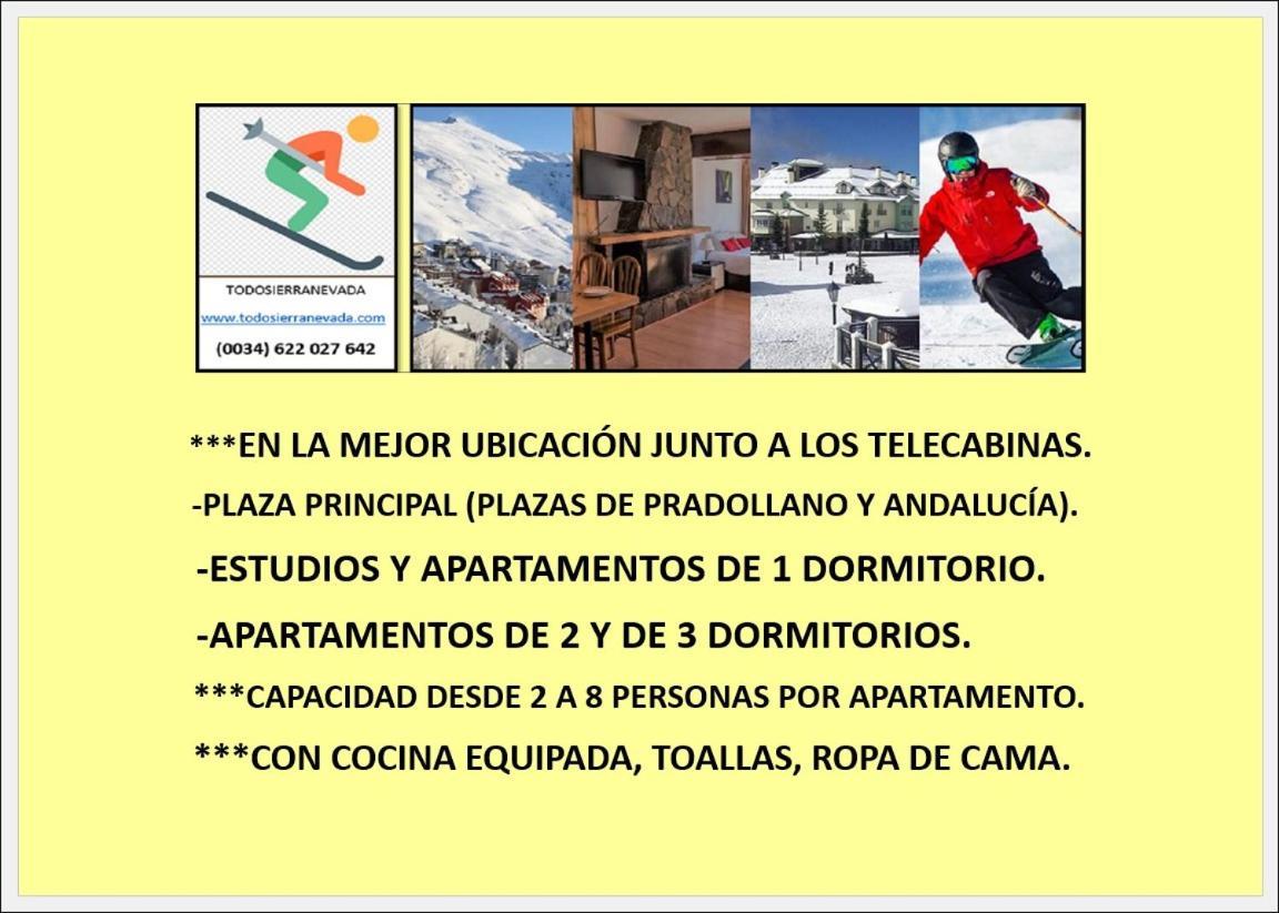 Ski & Snow Apartmentos By Todosierranevada - Plaza Principal Junto A Los Telecabinas Sierra Nevada Kültér fotó